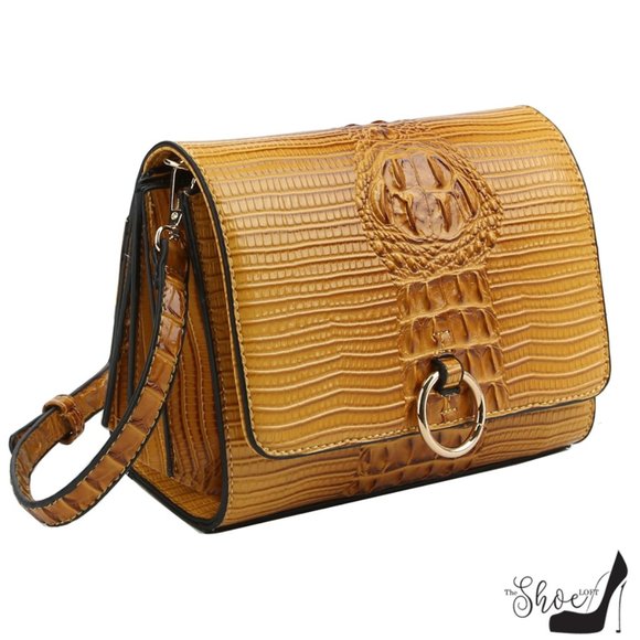 Croc Embossed Sunset Crossbody Bag - Picture 3 of 16